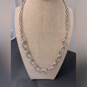 Silver Toned Chain Link Necklace